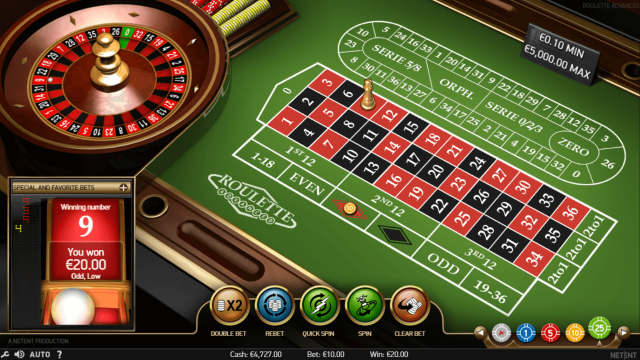 Бонусная игра Roulette Advanced 5